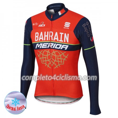 Maglia 2017 Bahrain-Merida N001 Winter Invernale